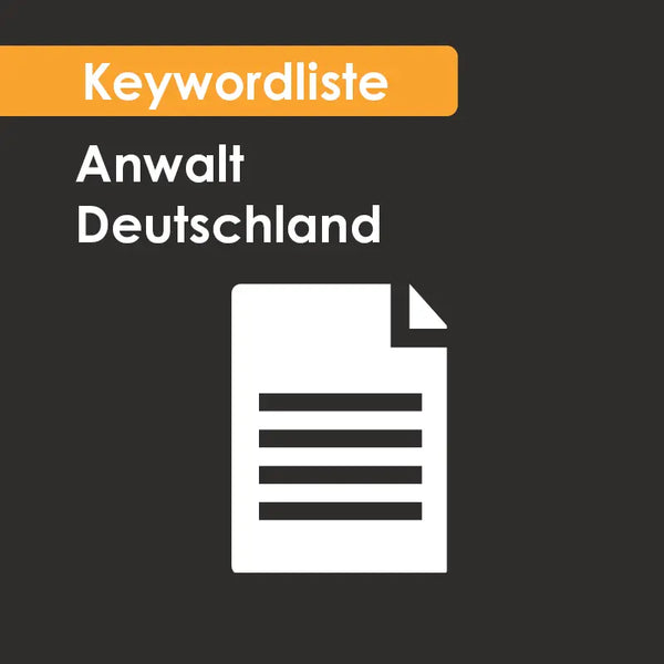 Keywordset Anwalt Deutschland