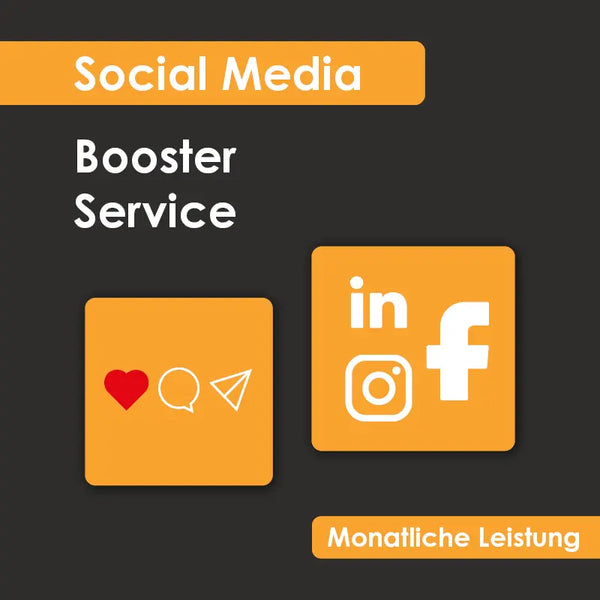 PAKET - Social Media; BOOSTER SERVICE (monatliche Leistung)