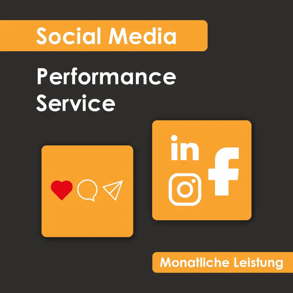 PAKET - Social Media; PERFORMANCE SERVICE (monatliche Leistung)